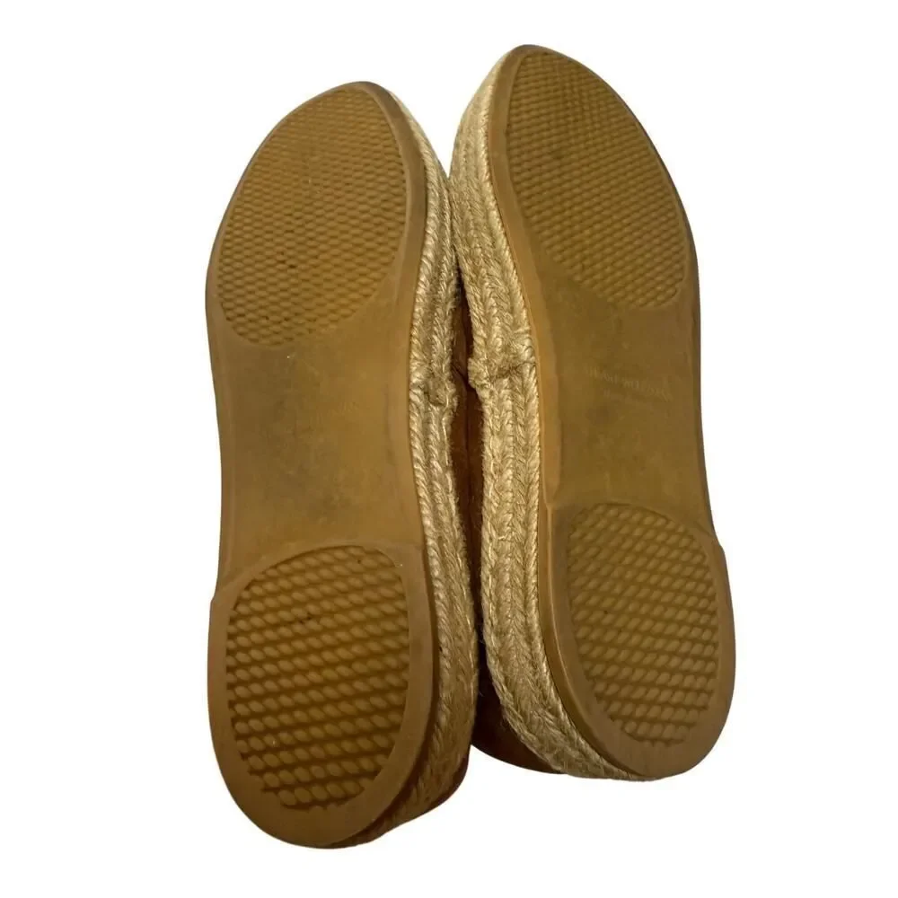 Stuart Weitzman Nugal Tan Suede Flats Women's Sz. 8